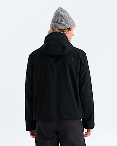 Mens TNF Range Lightweight Hooded Jacket TNF TNF Black BACK