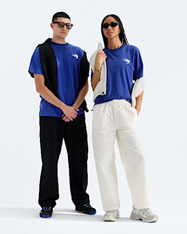 Unisex Off Piste Embro Relaxed ShortSleeve TeeGraphic TNF Bold Blue HERO