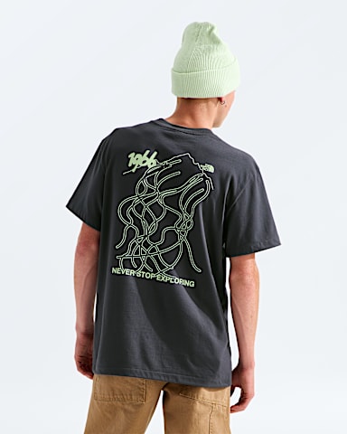 Unisex NSE Slopes Relaxed ShortSleeve TeeGraphic TNF Anthracite Grey HERO2