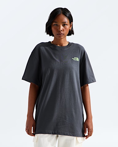 Unisex NSE Slopes Relaxed ShortSleeve TeeGraphic TNF Anthracite Grey HERO3