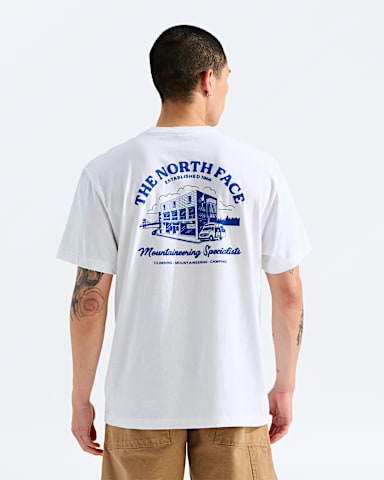 Unisex OG Store Relaxed ShortSleeve TeeGraphic TNF TNF White HERO2