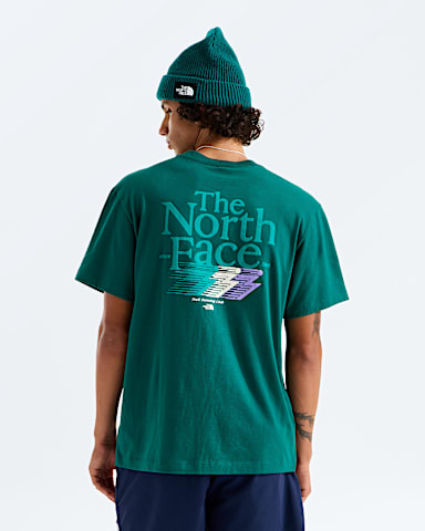 Mens Retro Trail Relaxed ShortSleeve TeeGraphic TNF Pacific Teal HERO