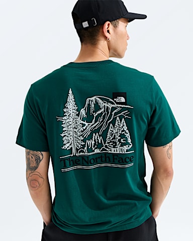 Mens Monte Reg ShortSleeve TeeGraphic TNF Pacific Teal HERO2