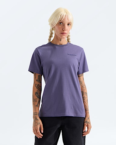 Tshirt standard Monte pour femmes imprim TNF Prune Profond BACK