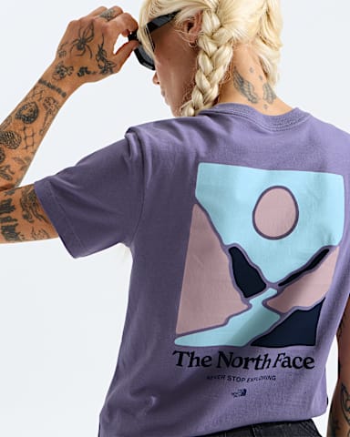 Tshirt standard Monte pour femmes imprim TNF Prune Profond HERO2