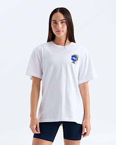Unisex Gear Up Get Out Relaxed ShortSleeve TeeGraphic TNF TNF White HERO3