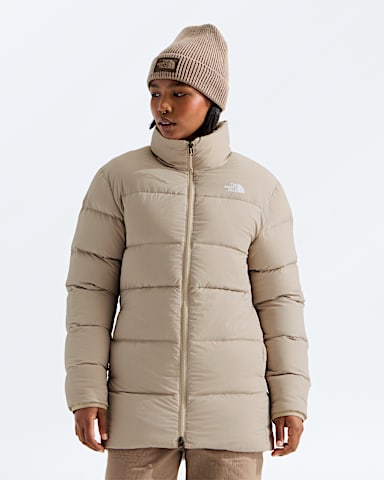 Womens Clear Lake Triclimate Jacket TNF Timeless Taupe MODELALT4