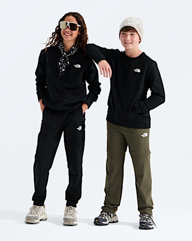 Boys Girls TNF Performance Fleece Crew TNF TNF Black HERO