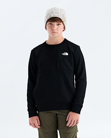 Boys Girls TNF Performance Fleece Crew TNF TNF Black HERO2