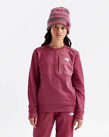 Boys Girls TNF Performance Fleece Crew TNF Fermented Clay HERO2