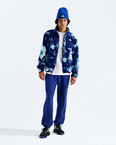 Mens Yumiori Off Peak Full Zip JacketPrint TNF Bold Blue Granitic Rock Print HERO2