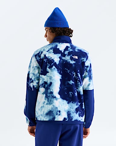 Mens Yumiori Off Peak Full Zip JacketPrint TNF Bold Blue Granitic Rock Print BACK