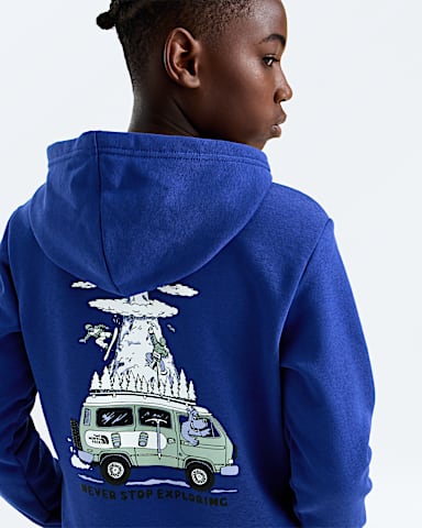 Teen Boys Outdoor Regular HoodieGraphic TNF Bold Blue HERO2