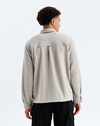 Mens Open Range Fleece LongSleeve Shirt TNF Stone Slab BACK