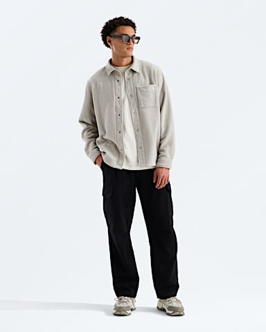 Mens Open Range Fleece LongSleeve Shirt TNF Stone Slab HERO2