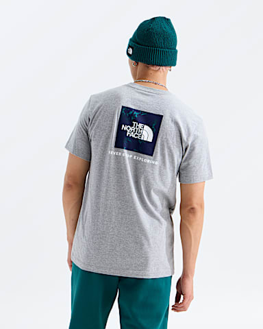 Mens Evolution Light Print Box NSE Regular ShortSleeve Tee TNF TNF Pale Grey Heather Main