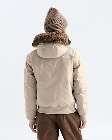 Womens Arctic Bomber TNF Timeless Taupe BACK