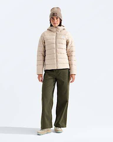Womens Aconcagua Hooded Jacket TNF Timeless Taupe HERO2