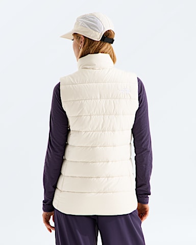 Womens Aconcagua Vest TNF White Dune BACK