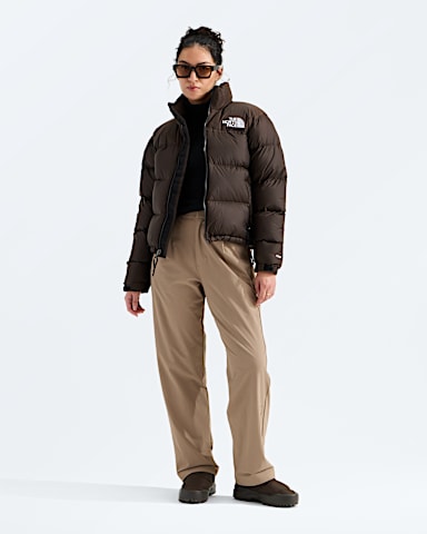 Womens 1996 Retro Nuptse Jacket TNF Dark Chestnut HERO2