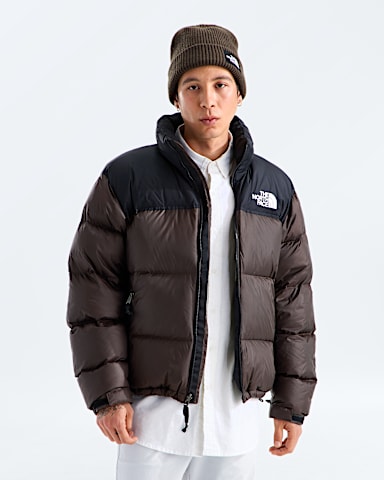 Mens 1996 Retro Nuptse Jacket TNF Dark ChestnutTNF Black HERO