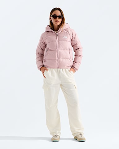Womens Hydrenalite Down Hoodie TNF Metal Pink HERO2