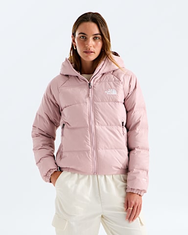 Womens Hydrenalite Down Hoodie TNF Metal Pink Main