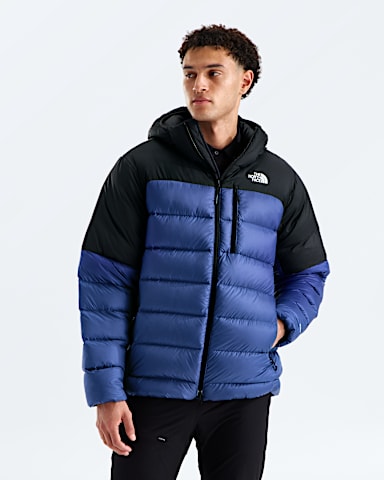 Mens Kalix Down Hoodie TNF Bold BlueTNF Black HERO