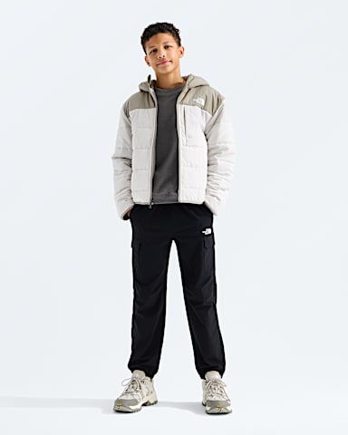 Boys Reversible Shasta FullZip Hooded Jacket TNF Cumulus CloudStone Slab HERO2