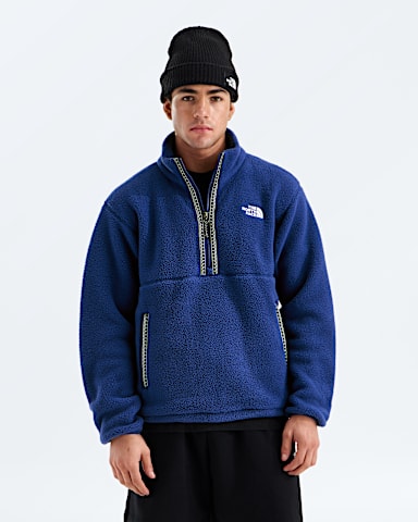 Mens TNF Fleeski Zip Pullover TNF Bold Blue Main