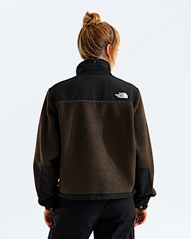 Womens Retro Denali Jacket TNF Dark ChestnutTNF Black BACK