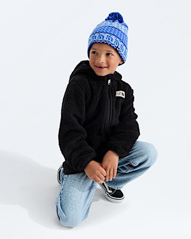Kids Cabin Ski Tuke TNF Polar HazeBold Blue Jacquard MODELBACK
