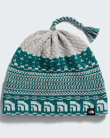 Cabin Ski Tuke TNF Pacific Teal JacquardTassel HERO