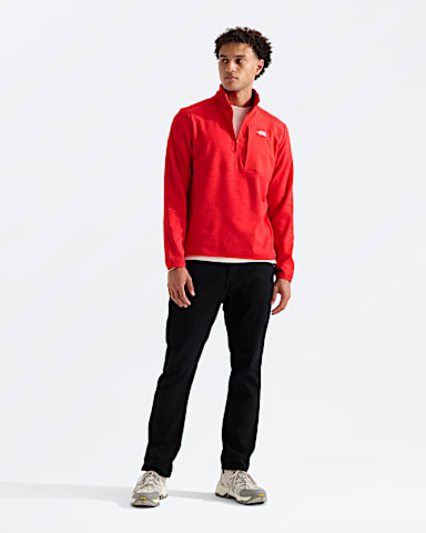 Mens TNF Performance Fleece Zip TNF Elevation Red HERO2