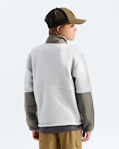 Boys Yumiori Off Peak FullZip Jacket TNF Cumulus CloudStone Slab BACK