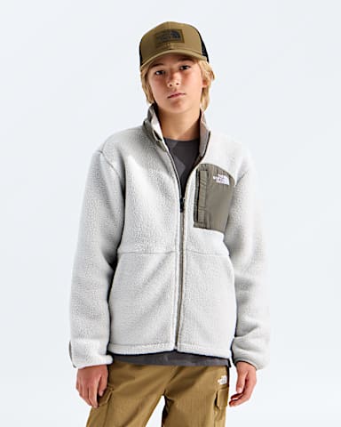 Boys Yumiori Off Peak FullZip Jacket TNF Cumulus CloudStone Slab HERO