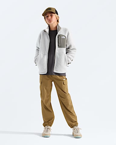 Boys Yumiori Off Peak FullZip Jacket TNF Cumulus CloudStone Slab HERO2