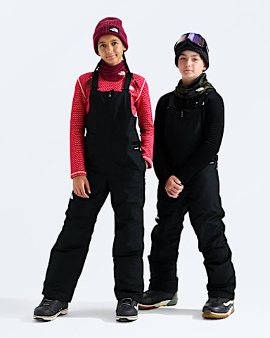 Boys Girls Freedom Insulated Bibs TNF TNF Black Main