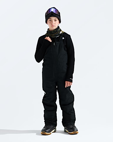 Boys Girls Freedom Insulated Bibs TNF TNF Black HERO2