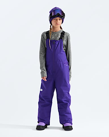 Boys Girls Freedom Insulated Bibs TNF Peak Purple HERO2