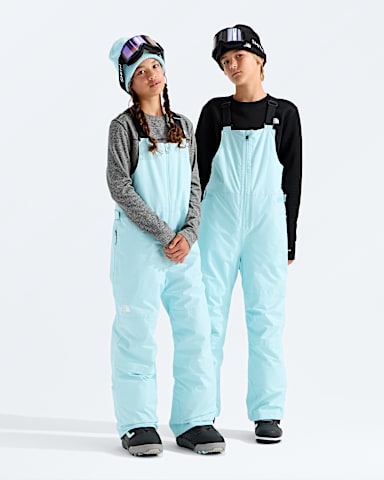 Boys Girls Freedom Insulated Bibs TNF Glacier Main