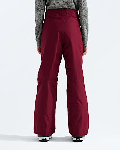 Girls Freedom Insulated Pants TNF Burgundy Crush BACK