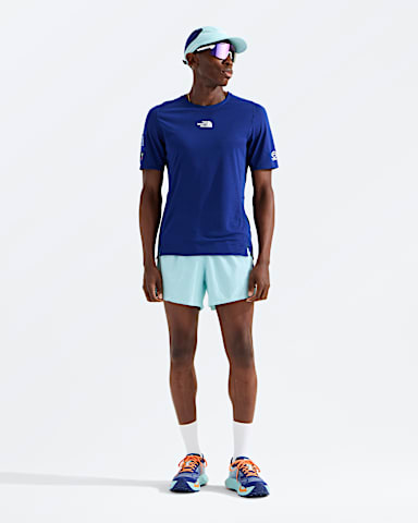 Mens Summit Series High Trail ShortSleeveGraphic TNF Bold Blue HERO2