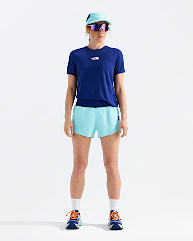 Short Pacesetter de 75 cm 3 po de la collection Summit Series pour femmes imprim TNF CANAL BLUE HERO2