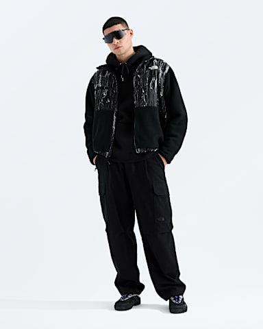 Mens Retro Denali JacketPrint TNF TNF Black Impressions Print HERO2