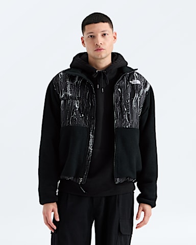 Mens Retro Denali JacketPrint TNF TNF Black Impressions Print Main