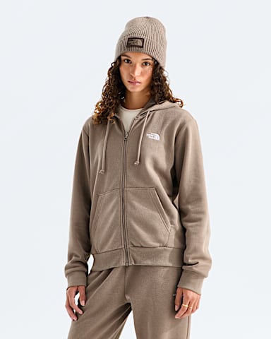 Womens Evolution Simple Dome Regular FullZip Hoodie TNF Garnet Main