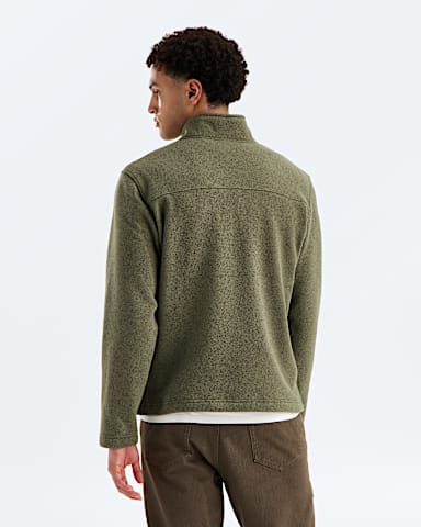 Mens Gordon Lyons Zip TNF New Taupe Green Heather BACK