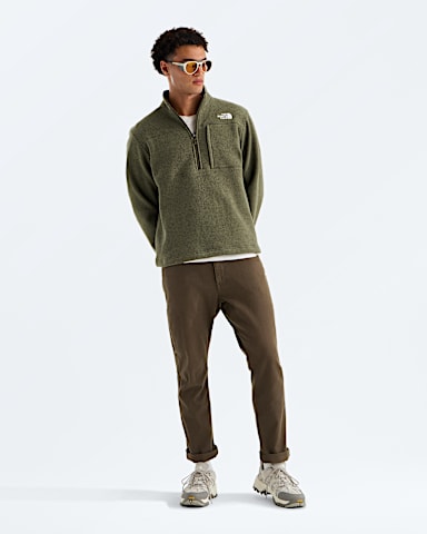 Mens Gordon Lyons Zip TNF New Taupe Green Heather HERO2