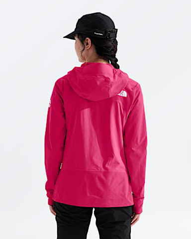 Womens Summit Series Off Width Jacket TNF Lali Guran BACK